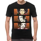 Футболка мужская с принтом манга, Самурай, хамплоо, хлопковая с коротким рукавом