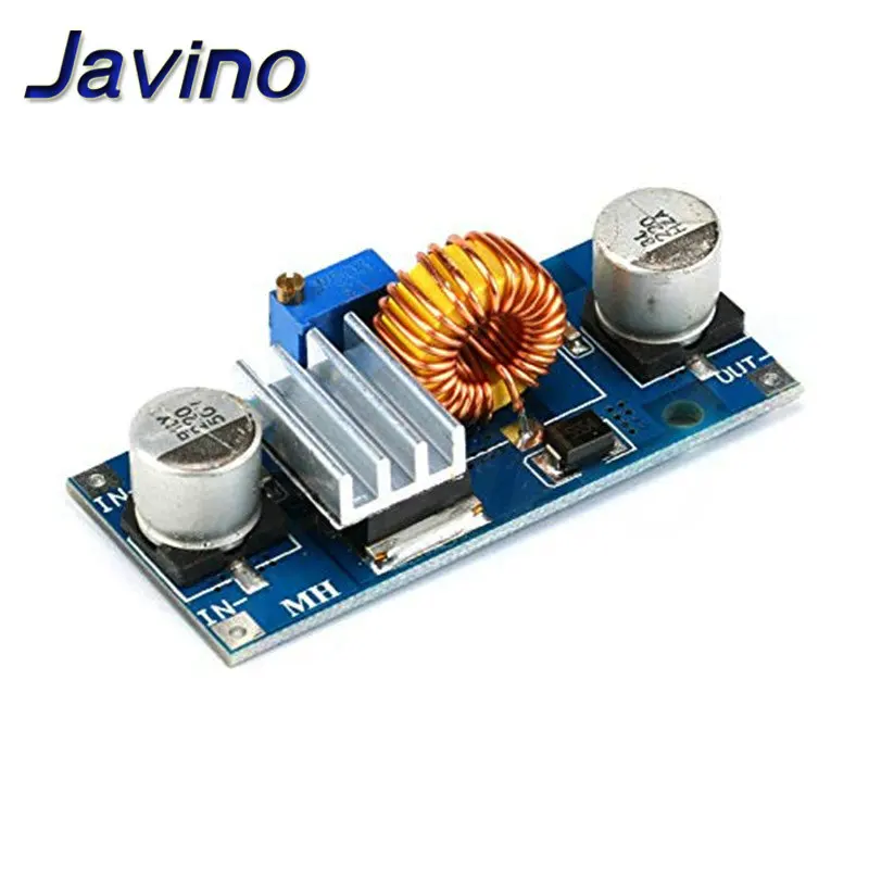 Фото Светодиодное литиевое зарядное устройство с радиатором DIY 5A XL4015 DC-DC 4-38 В до 1,25-36 В 24 В 12 В 9 В 5 В понижающий регулируемый модуль питания №2