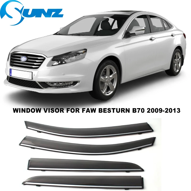 

Side Window Visor For Faw BESTURN B70 2009 2010 2011 2012 2013 Window Rain Guards Weathershilds Sun Rain Deflector SUNZ
