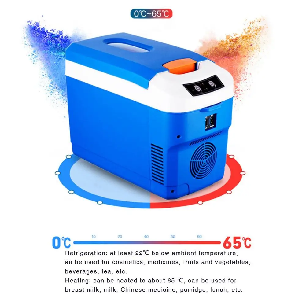 

10L Portable Cooler Refrigerator Car Home Dual-use Refrigerator 12v24V Camping Portable Coolers Outdoor Or Car Home