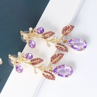 top new trend fashion exquisite womens earrings geometry rhinestones fresh style jewelry first choice banquet girl earrings