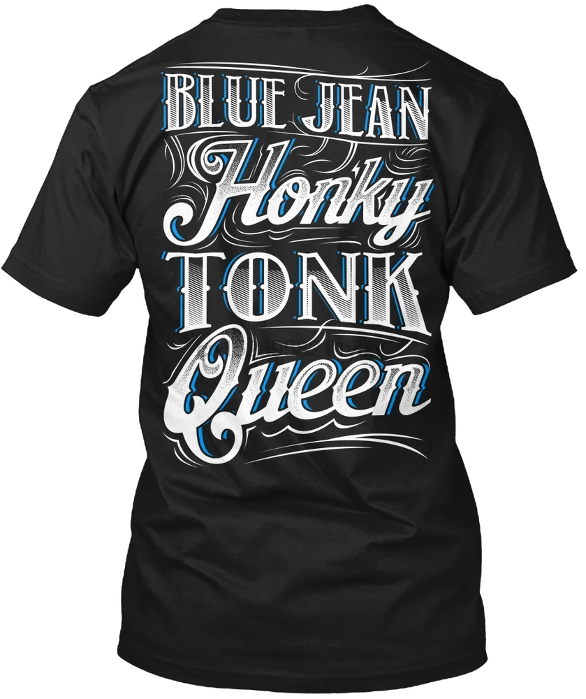 Мужская футболка синяя джинсовая Honky Tonk queen футболки женская футболка|Мужские