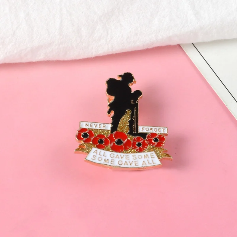 

British Soldier Brooches Remembrance Day Military Veteran Soldier Veteran Red Lapel Pins The Royal British Legion Brooch