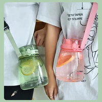 2021 sport drinking water bottle double drink water bottle for girls kawaii water bottles bottle for water with strap bpa free