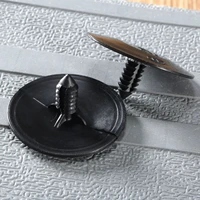 50pcs nylon auto fastener clips fit 7 6mm hole car clips retainer hood panel fender plastic rivet for general chevrolet