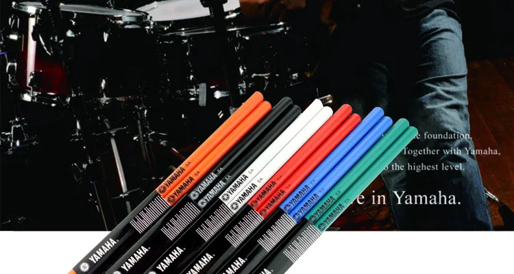 Барабанные палочки на заказ 5A 7A деревянные барабанные YAMAHA из клена разноцветные