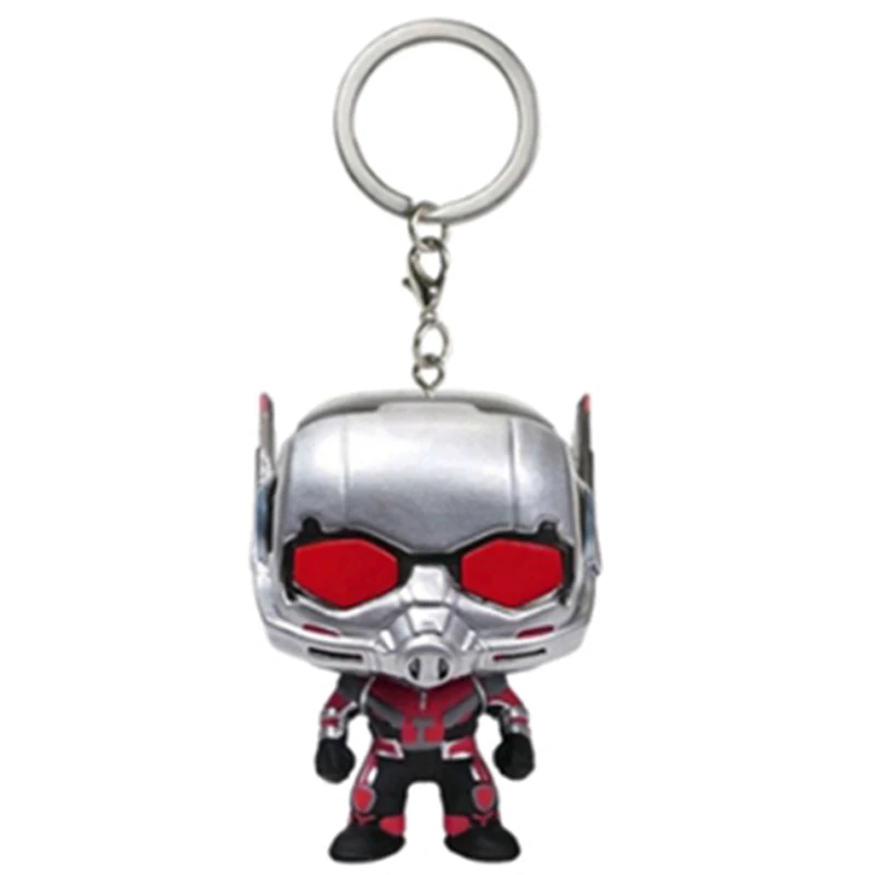 Ant man Брелок с героями Marvel брелок с Железным человеком милый автомобильный брелок DC Comics брелок с Бэтменом для ключей - Цвет: Ant man
