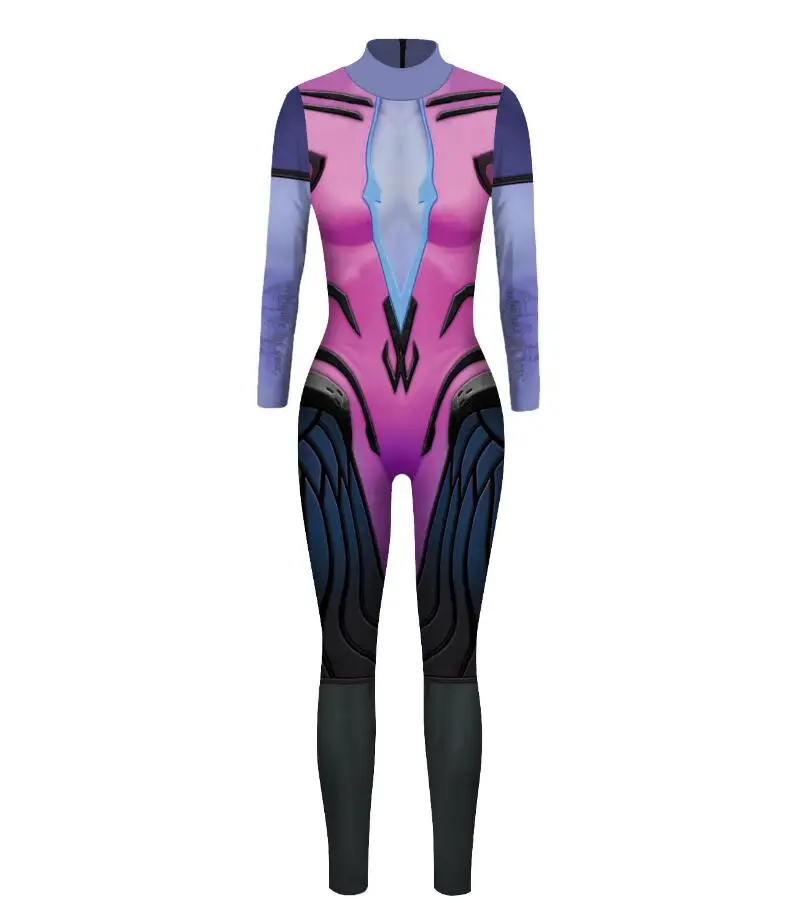 Style 6 Черная Лилия Аниме игра карнавальные костюмы комбинезоны D. VA зентай спандекс комбинезон из лайкры Хэллоуин Карнавальный Костюм - Цвет: Style 6