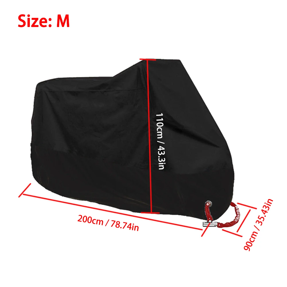 S/M/L/XL/XXL мотоциклетный солнцезащитный пылезащитный чехол водонепроницаемый