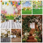 Фон Yeele для детской портретной вечерние съемки с изображением весенних пасхальных яиц