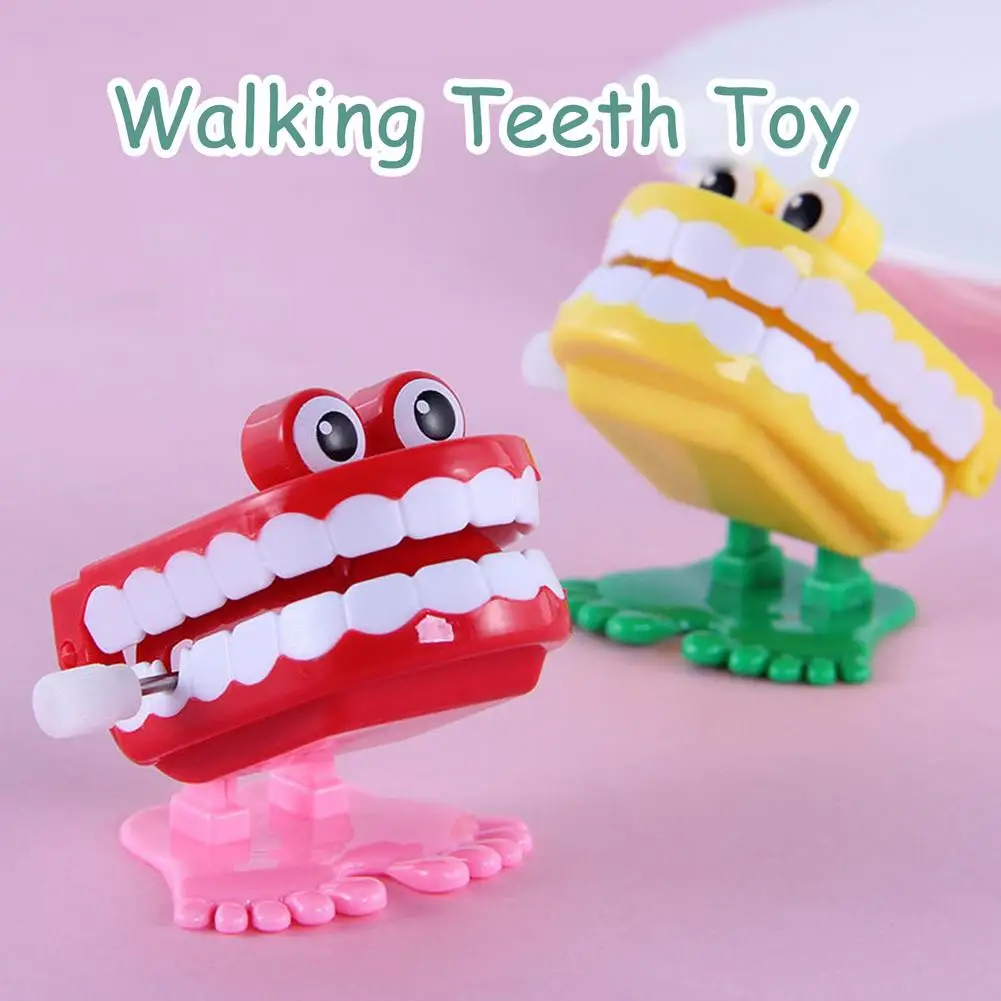 

Dental Wind Up Toy Walking Teeth Toy for Party Desktop Decor