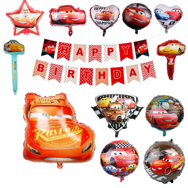

Disney Cars стиль мультфильм 18 дюймов Алюминий фильм Мультфильм День рождения украшения детский душ расходные материалы