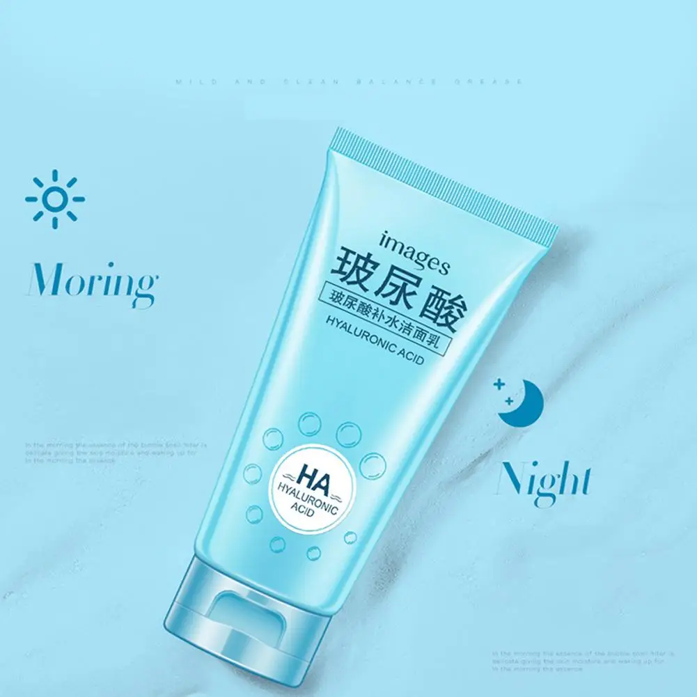 

100ml Hyaluronic Acid Gentle Exfoliating Face Cleanser for Skin Care