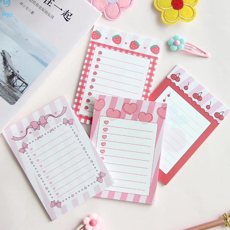 1 шт. Симпатичные розовые вишневые Клубничные банты в форме сердца клейкие