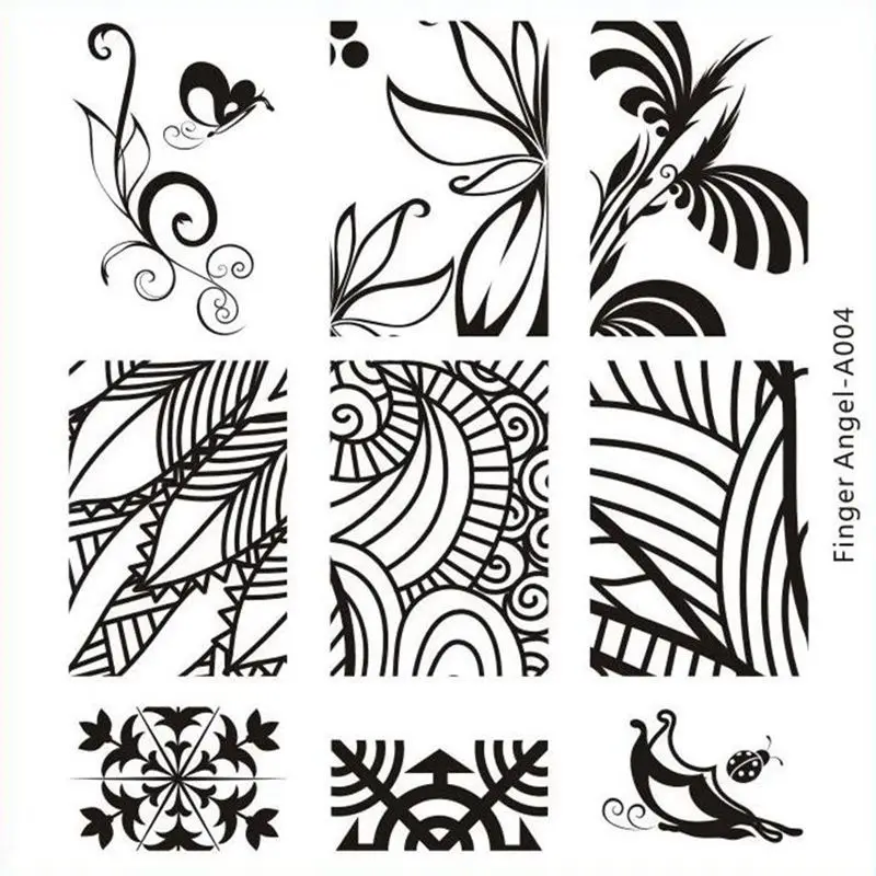 20 шт. шаблоны для стемпинга ногтей разные дизайны|stamping tool|nail art platestamping nail plate |