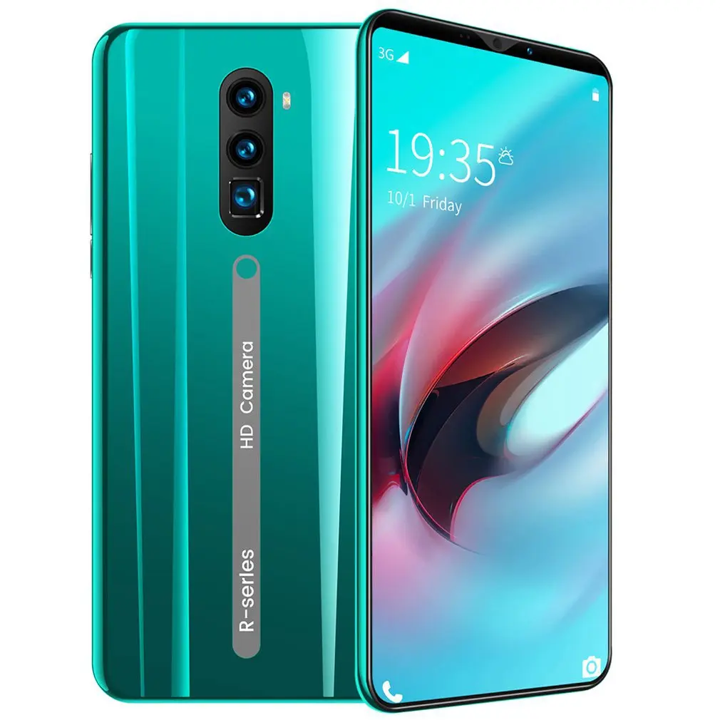 

Rino3 Pro 5.8 Inch Screen Android Phone Purple Water Drop Screen Smartphone Solid Color Mobile Phone Cool Shape Fashion