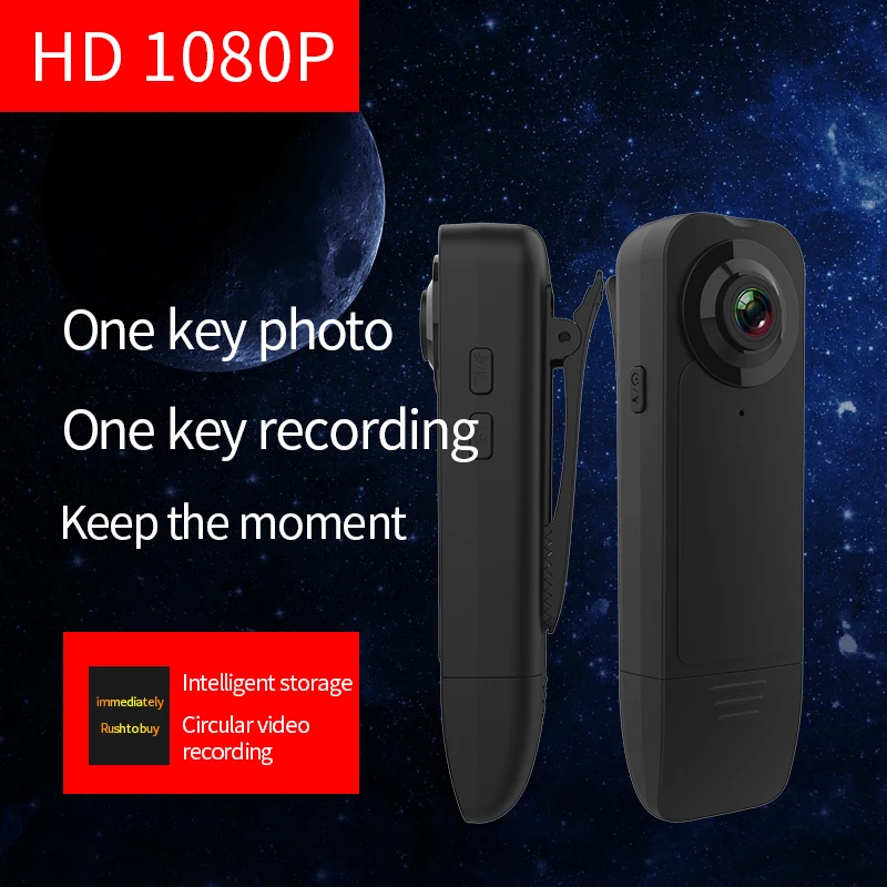 Камера видеонаблюдения HD 1080P с ночным видением небольшая камера безопасности