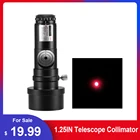 Коллиматор телескопа 1,25 дюйма, адаптер 2 дюйма, рефлекторный телескоп, лазерная Коллимация Ньютона SCA, 7 уровней яркости, астрономический