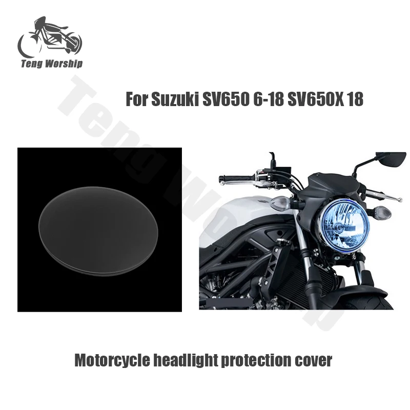 

FOR Suzuki SV650 6-18 SV650X 18 motorcycle Headlight Protector Cover Shield Screen Lens