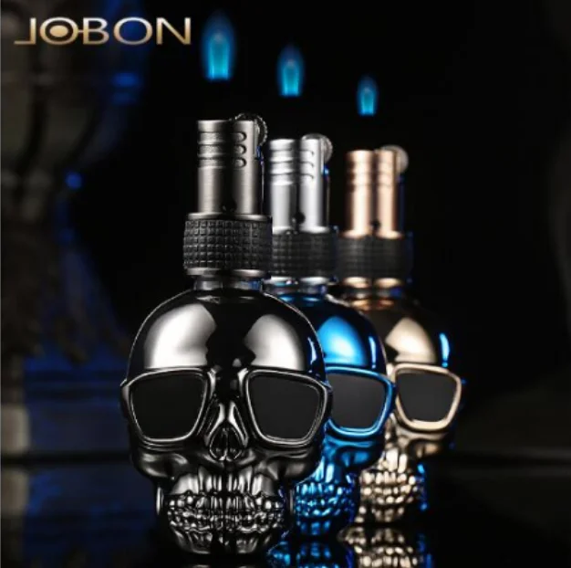 (Зажигалка без газа) Jobon панк стиль креативный череп fly fire газовая зажигалка