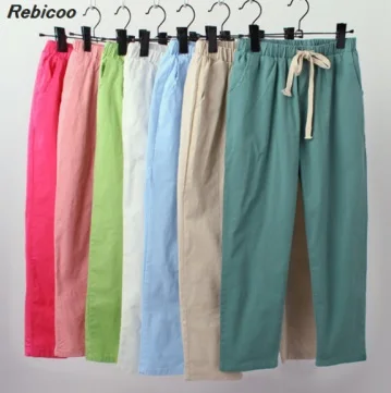 Женские свободные брюки шаровары эластичные повседневные спортивные карандаш