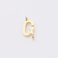 initials letter connector charms mirror polish stainless steel letter a z initial charms for diy making necklace bracelets