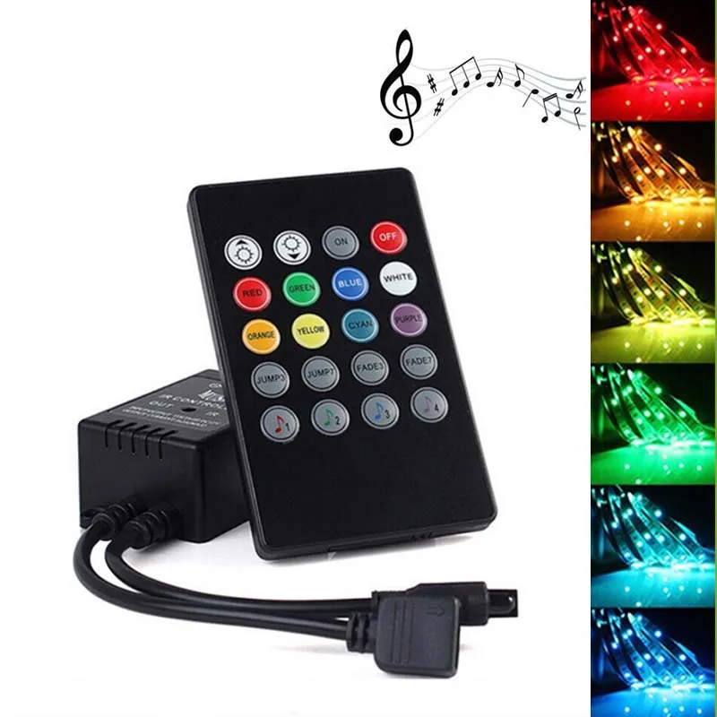 Светодиодный музыкальный контроллер с 20 клавишами ИК пульт дистанционного