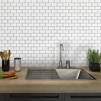 premium thicker white subway tiles peel and stick wall tiles stick on tiles kitchen pack aesthetic decor backsplash