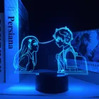 3d-лампа манга Nagatoro  Senpai светодиодсветильник ПА для декора комнаты меняющий цвет ночник в подарок аниме не игрушка со мной Miss Nagatoro