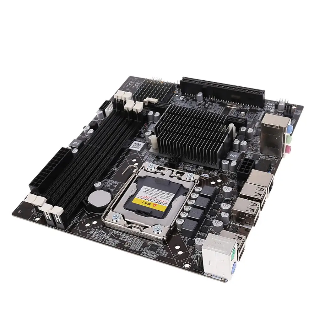 Deek-Robot X58 настольная материнская плата LGA 1366 Pin DDR3 компьютерная материнская плата для L/E5520 X5650 RECC без интерфейса msata