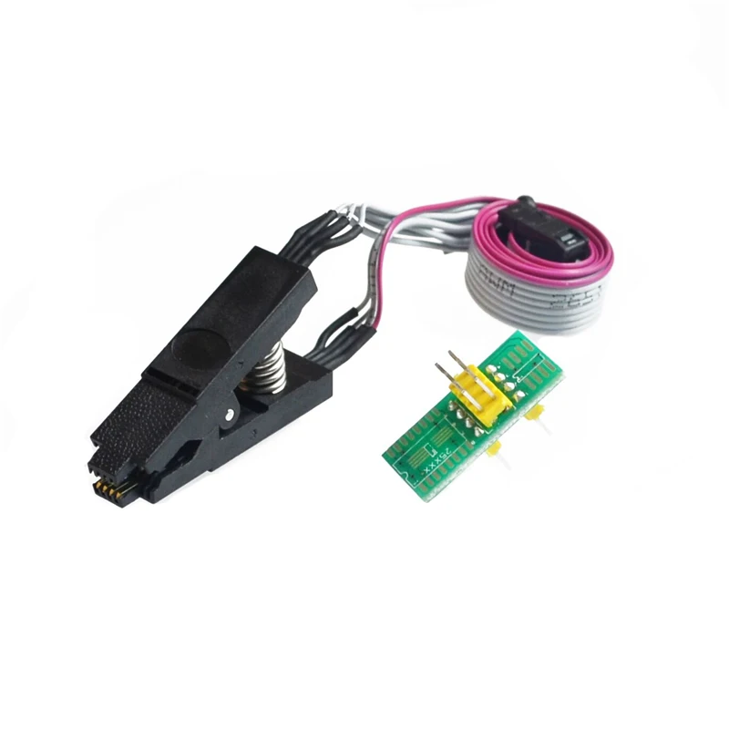 Зажим тестовый SOIC8 SOP8 для EEPROM 93CXX/25CXX/24CXX переходник с 2 зажимами типа крокодил