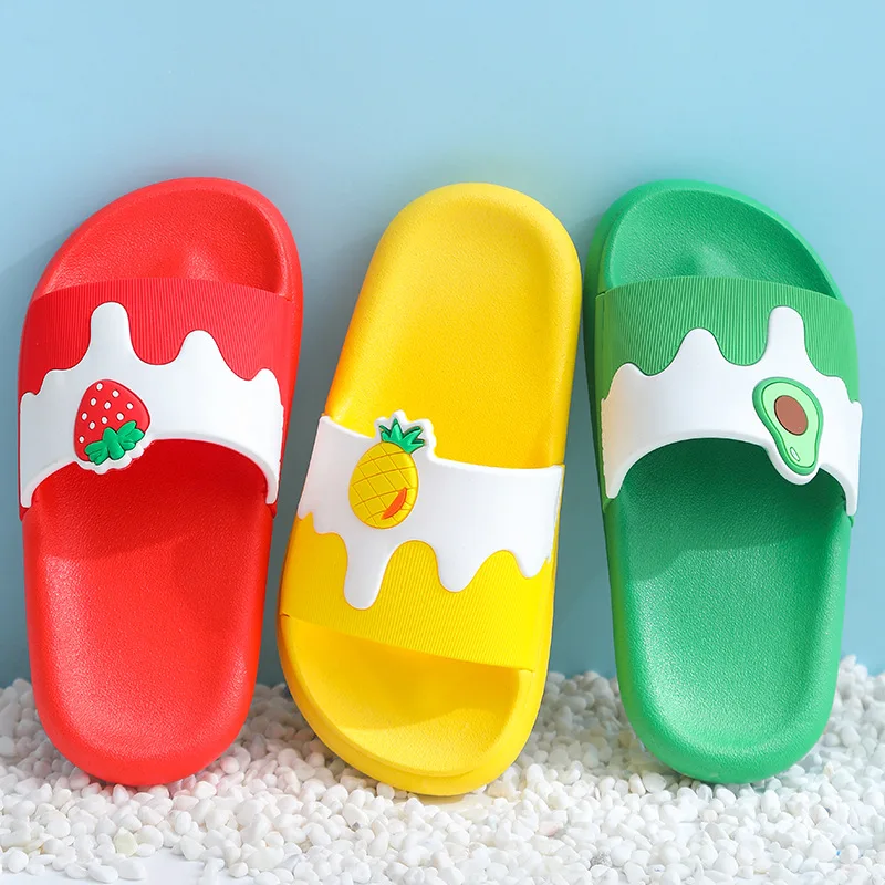 Летние Симпатичные детские тапочки для мальчиков и девочек сандалии из пвх на
