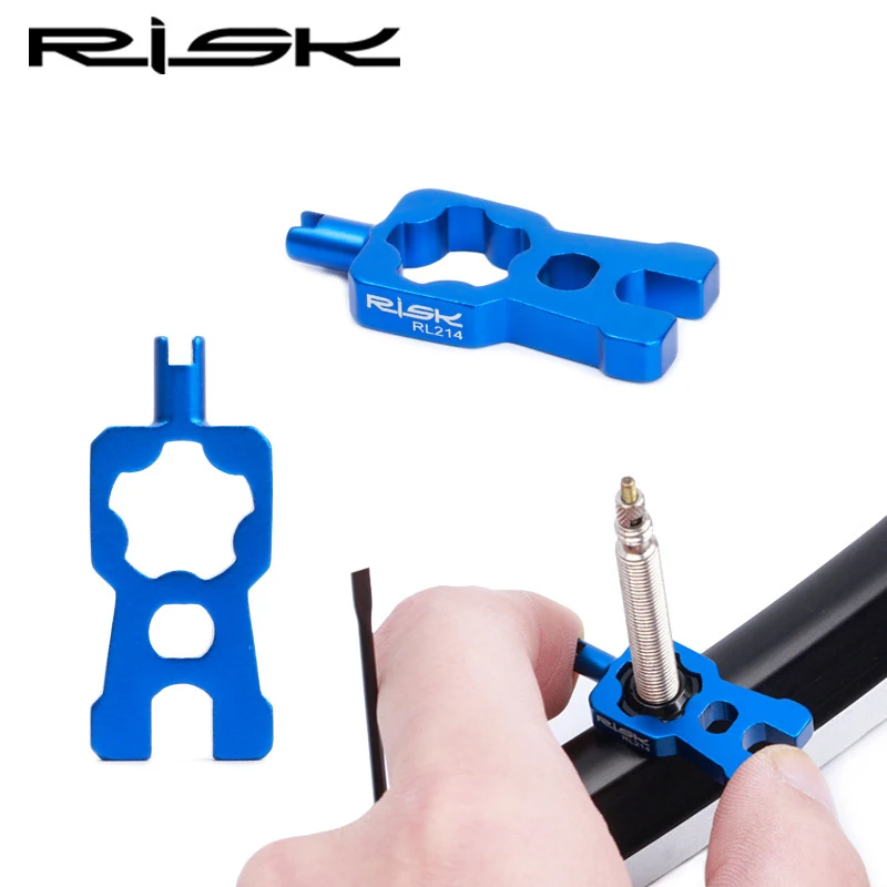 

RISK 4 in 1 Bicycle Valve Tools Wrench Schrader/Presta Valve Core Removal Installation Repair Portable Tool For MTB Bike