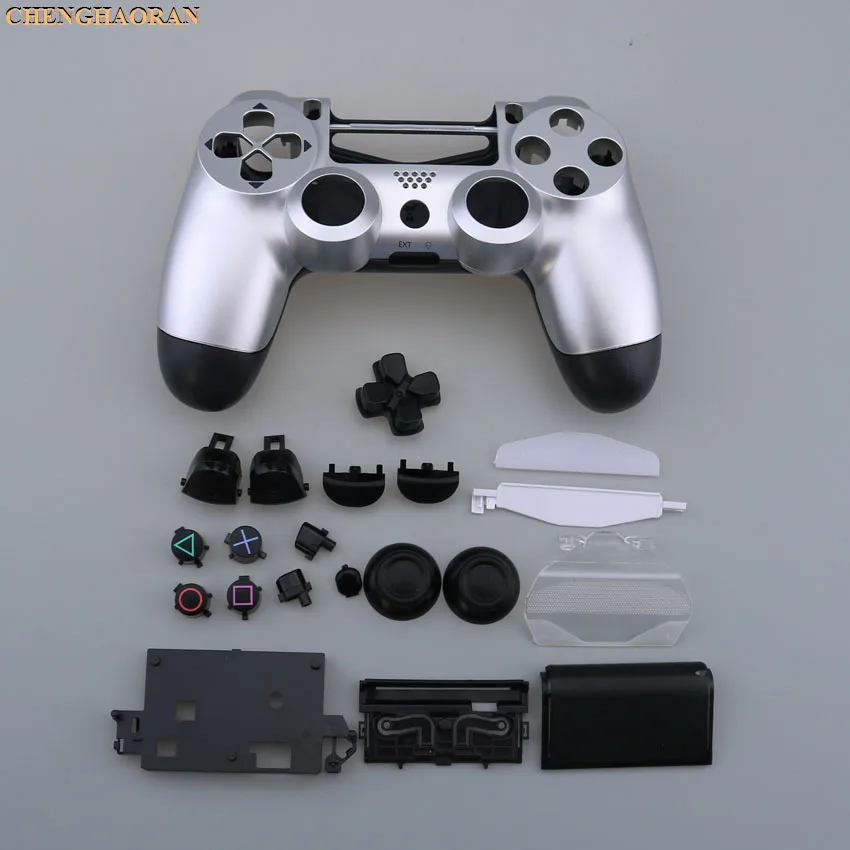 J 1SET Buttons kit Screwdriver Screws Plastic Matte Front Back Hard Upper Housing Shell Case for Sony PS4 Pro Controller JDS-040 - Цвет: J
