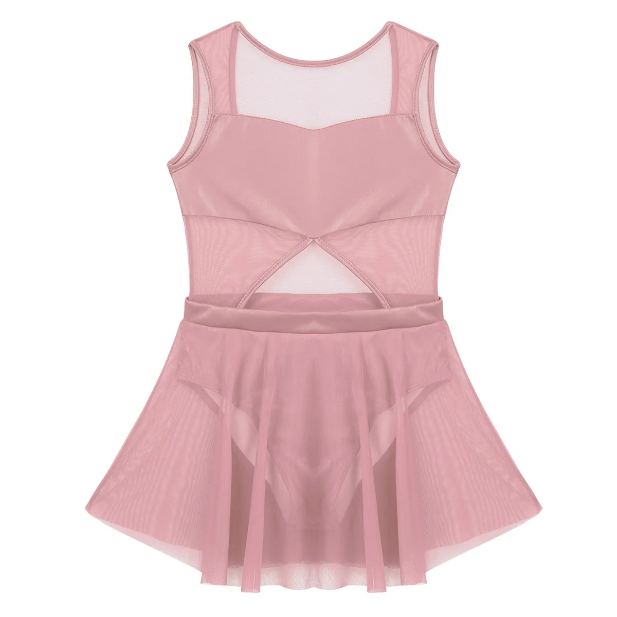 Детский костюм для балета и танца без рукавов из искусственной кожи |