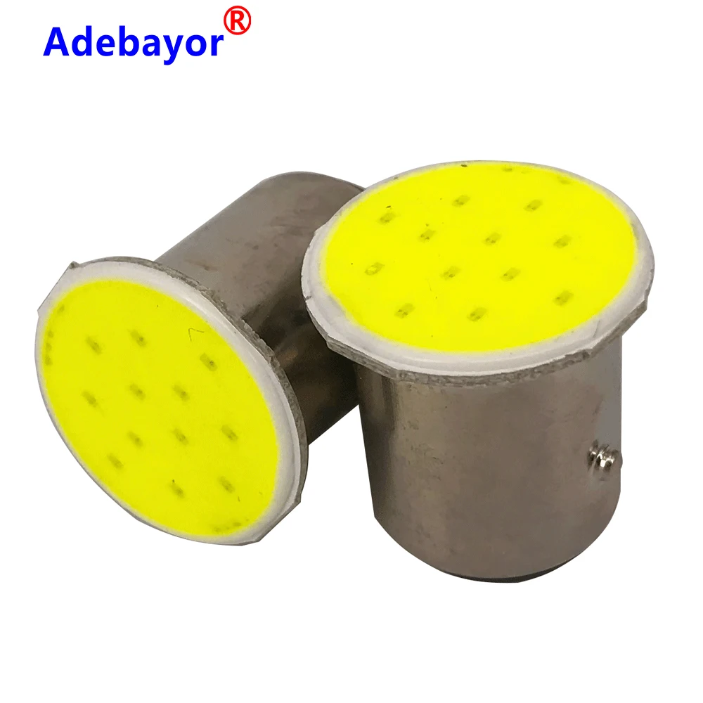 100 шт. 1156 BA15S P21W светодиодный ная лампа указателя поворота COB 12smd