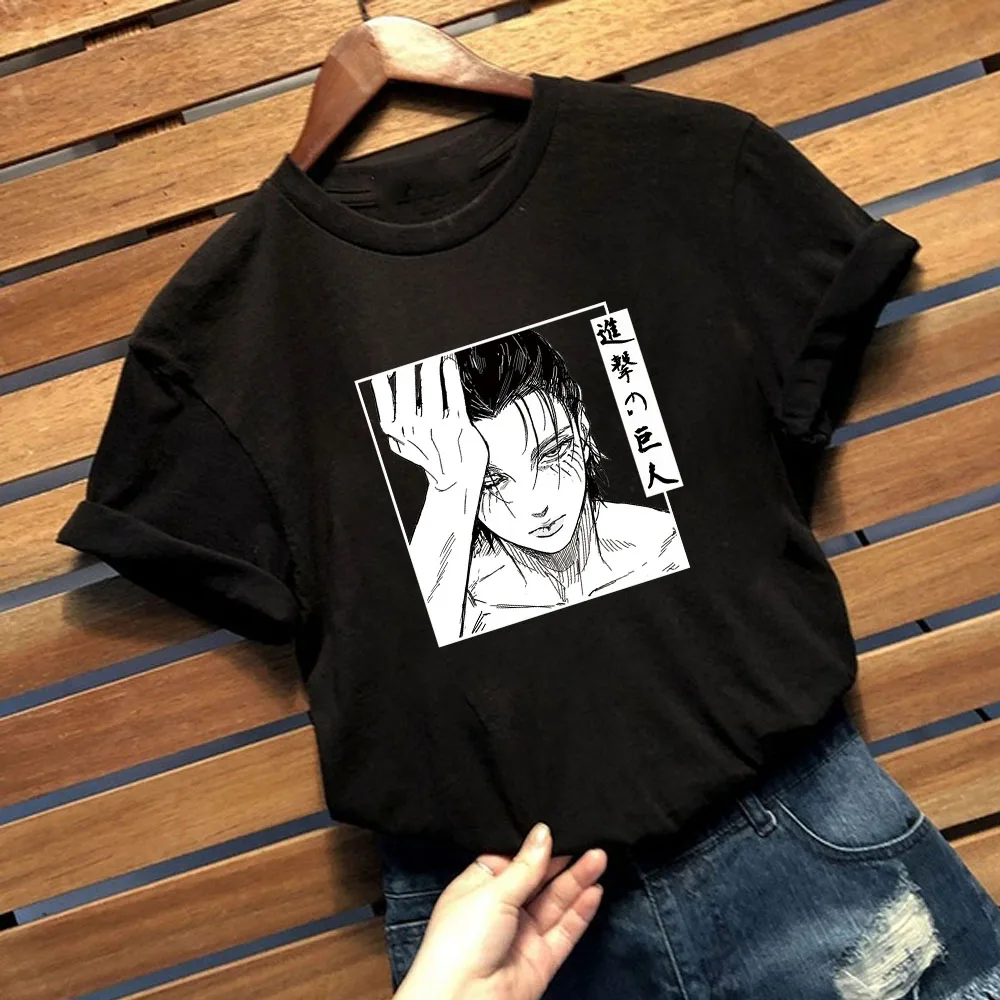 

2021 Attack on Titan Hot Woman And Men Camiseta de ataque a Titan, ropa Unisex Tshirt