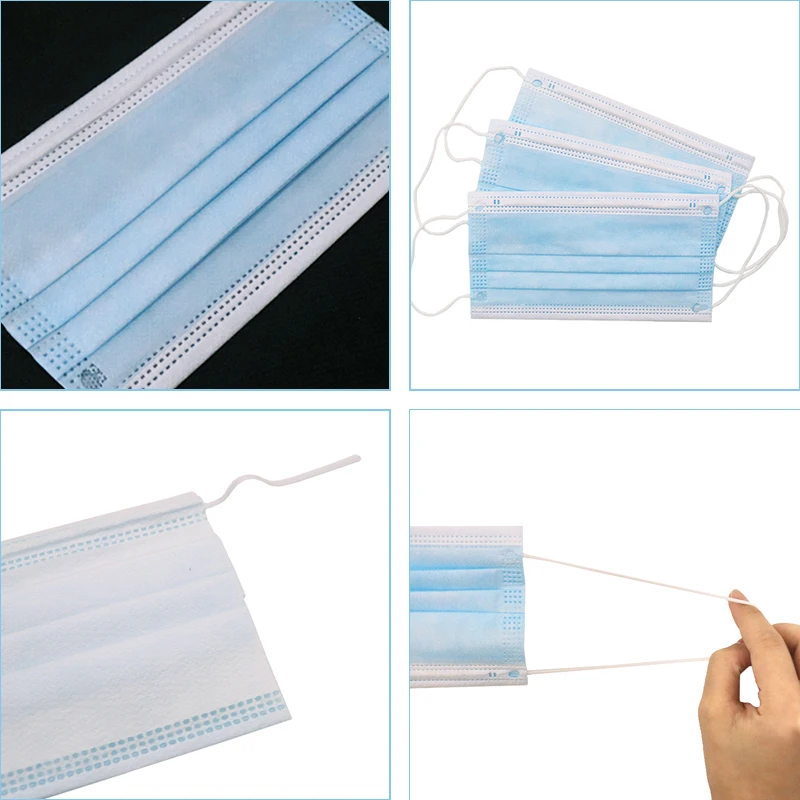 Горячая Распродажа одноразовые маски 50 шт. 3-слойные фильтрующие со ртом для лица