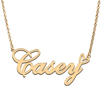 casey name tag necklace personalized pendant jewelry gifts for mom daughter girl friend birthday christmas party present