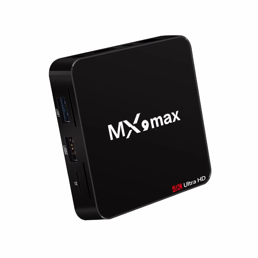 MX9 Max 2G 16G Android tv Box OS 9 0 четырехъядерный процессор RK3328 64 бит USB3.0 2 4G wifi H.265 4K набор Miracast