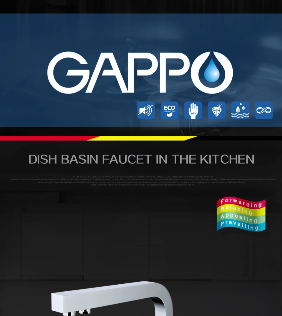 GAPPO кухонный кран фильтр для воды кран для кухни Смеситель для воды кран кухонный кран torneira cozinha с фильтрованной водой