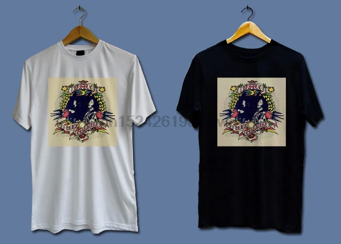 

New TATTOO RORY GALLAGHER ROCK BLUES Black And White T-Shirt Shirts TEE XS-3XL