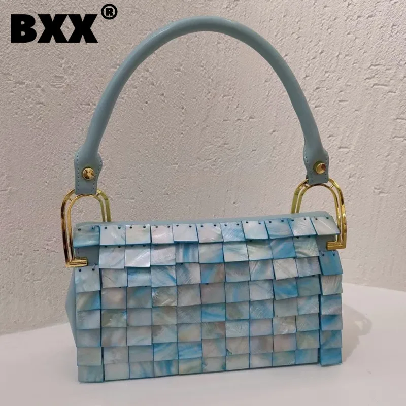 

[BXX] Simple PU Leather Bags For Women 2021 Autumn Branded Shoulder Bag Handbags Trending Luxury Ladies Travel Hand Bag HS510