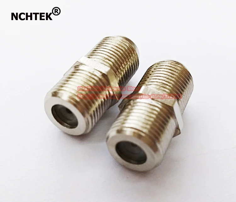 NCHTEK RG6 баррель коаксиальный кабель соединитель муфта двойной F Женский