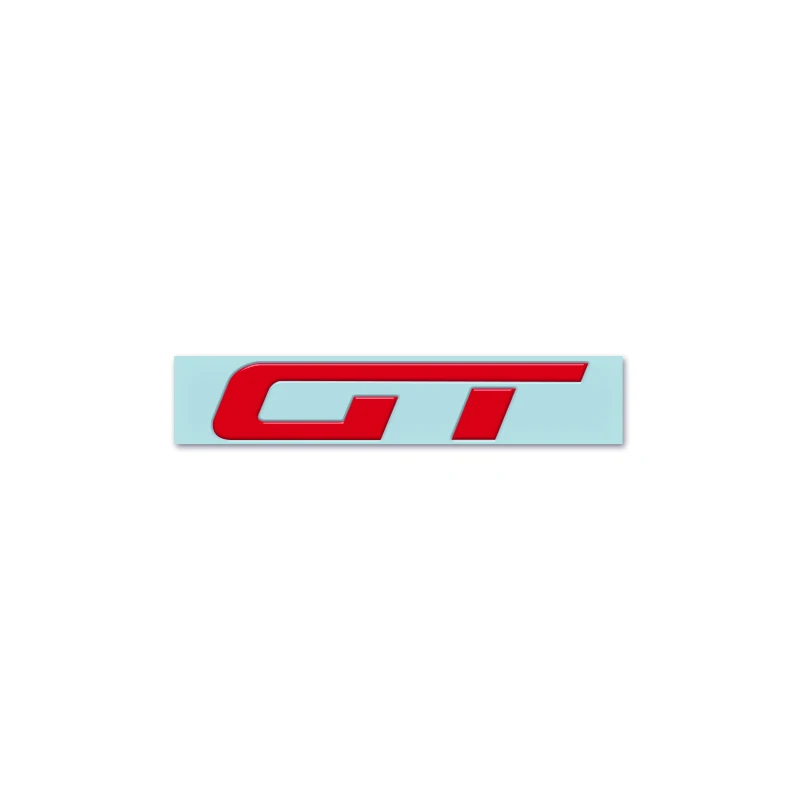 Красный Автомобильный Стайлинг 3D никель-металл gt-эмблема Автомобильная декоративная наклейка на стену для Alfa Romeo Volkswagen VW Модели Авто Polo, Golf, passat B5 Touran Bora - Название цвета: Красный