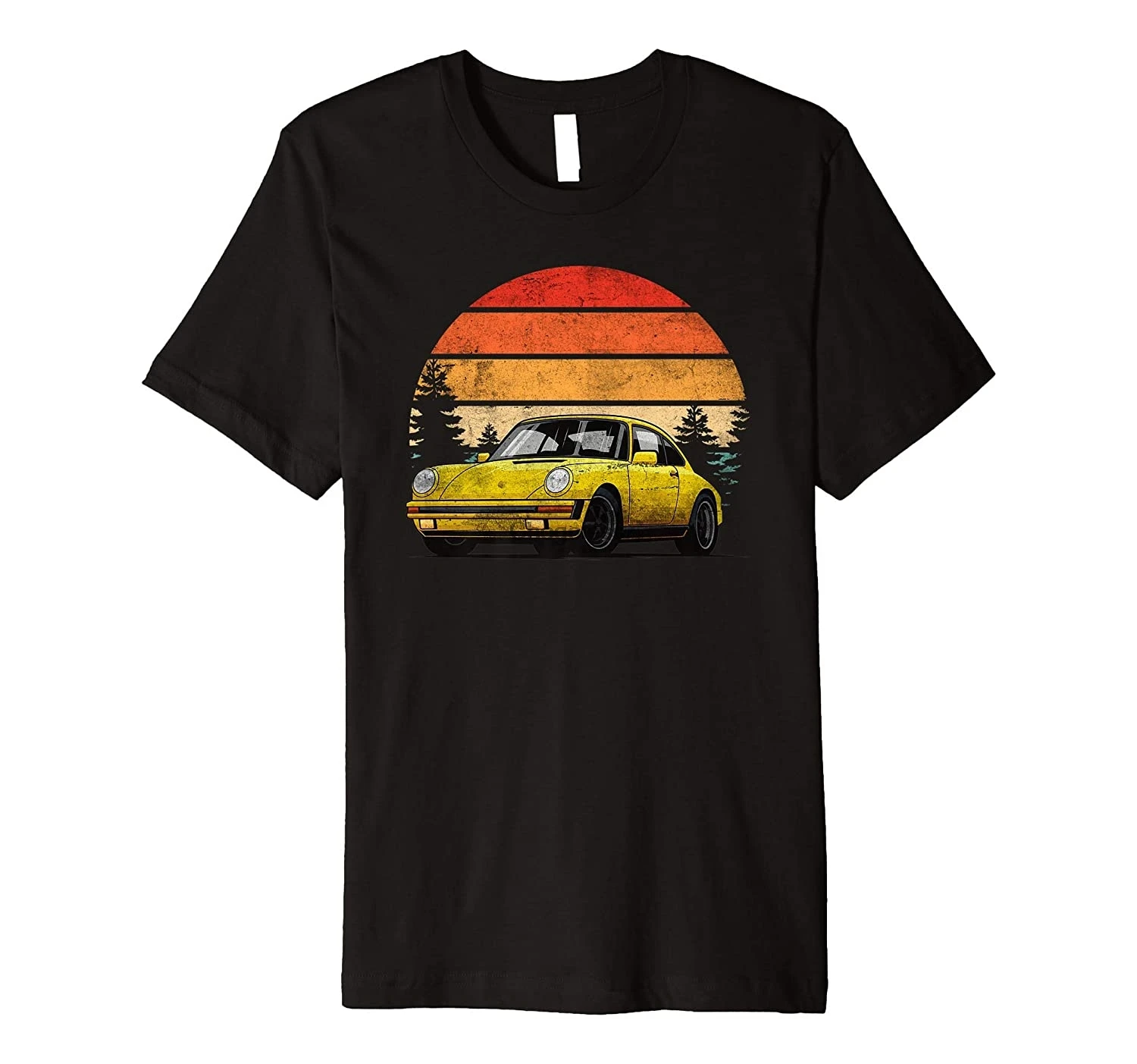 

Retro Sun w Tuning Gaming Oldtimer Car Enthusiast Sunset Premium T-Shirt