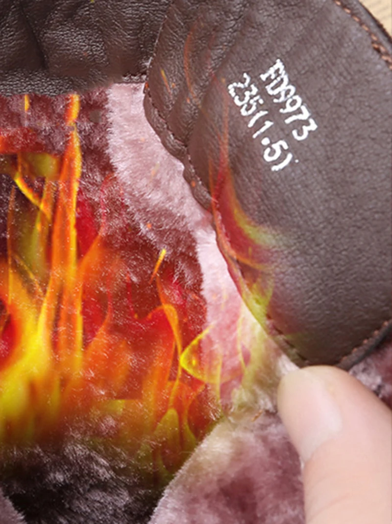 Fujin/женские зимние ботинки из флока на платформе со шнуровкой без шнуровки