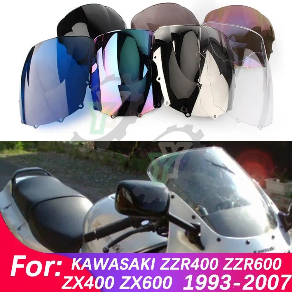 

ZZR/ZX400 ZZR ZX-600 Motorcycle Windshield Windscree Wind Deflector For KAWASAKI ZZR400/ZX400 1993-2007 ZZR600/ZX600 1993-2004