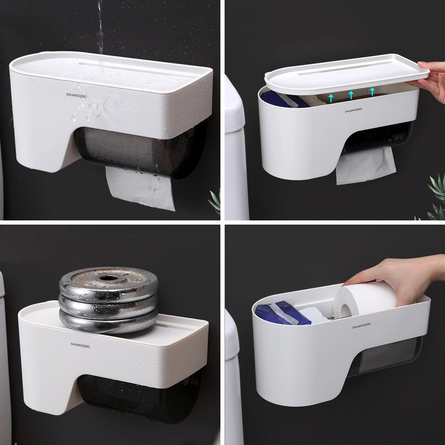 Настенный диспенсер для бумажных полотенец стойка хранения в ванной комнате