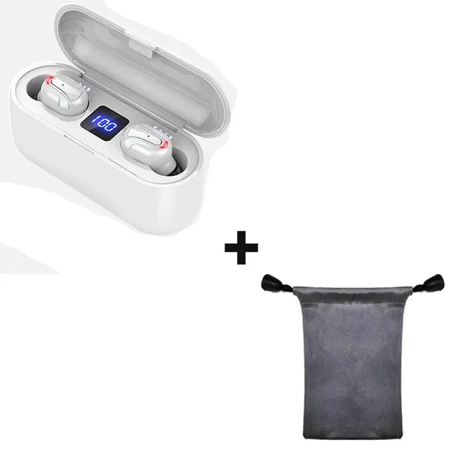 white add bag Twinbuys TWS, беспроводные стерео наушники, Q32-1, Bluetooth, наушники-вкладыши, Спортивная гарнитура с микрофоном для Xiaomi, samsung, iPhone, PK, HQB, Q13S - Цвет: white add bag